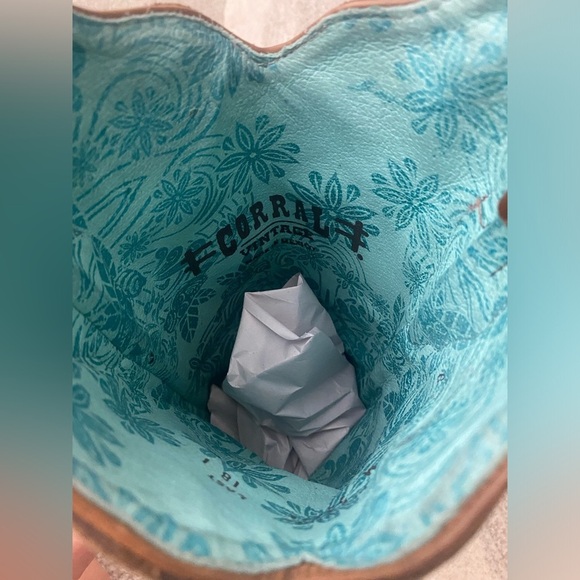 RARE Corral lizard brown and turquoise cowgirl boots - Picture 5 of 10